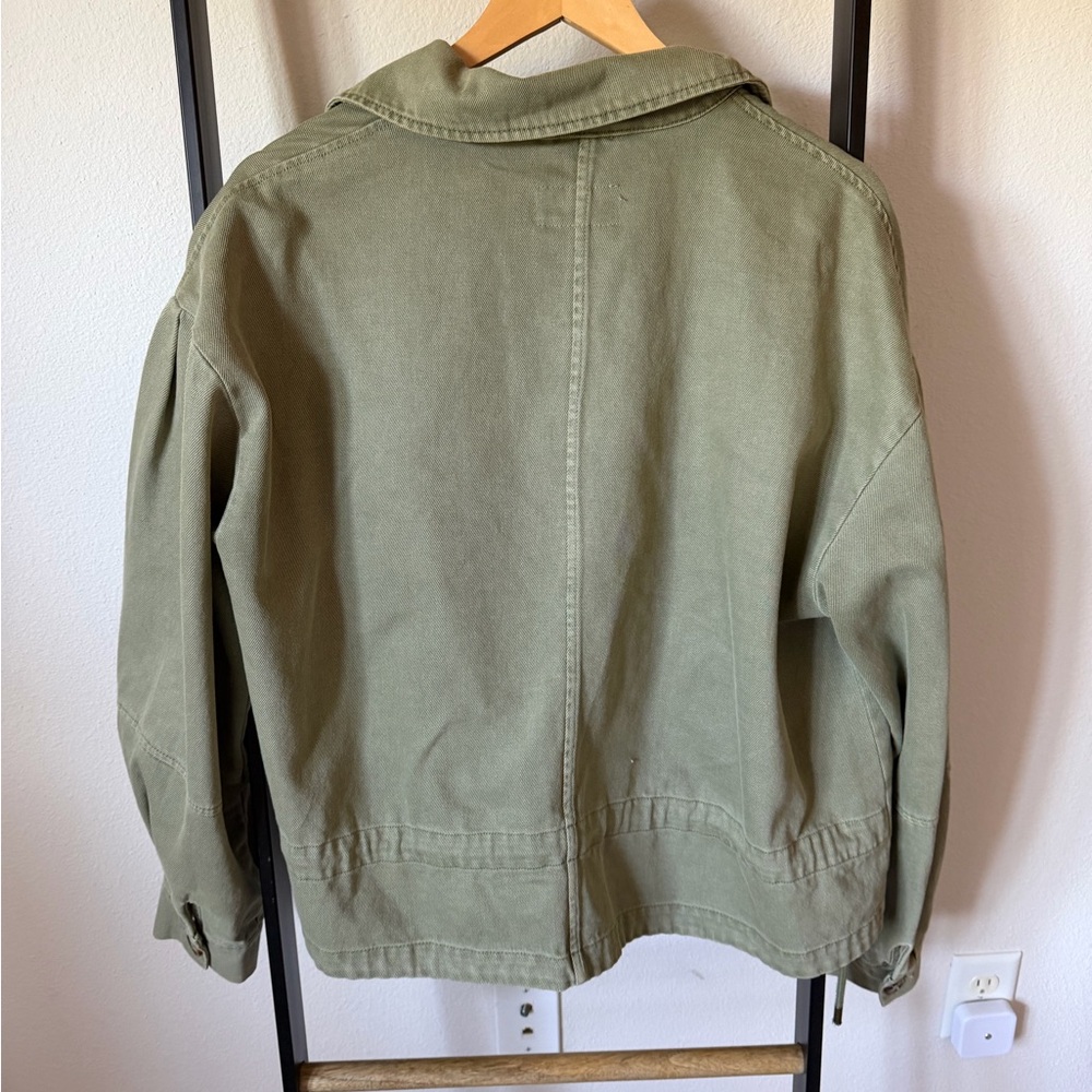 Anthropology green denim jacket - Picture 3 of 3